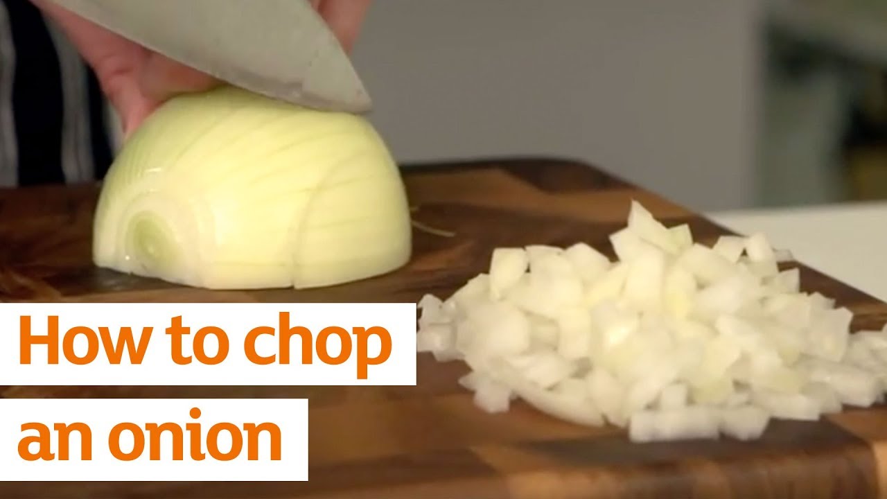 Professional onion dicing