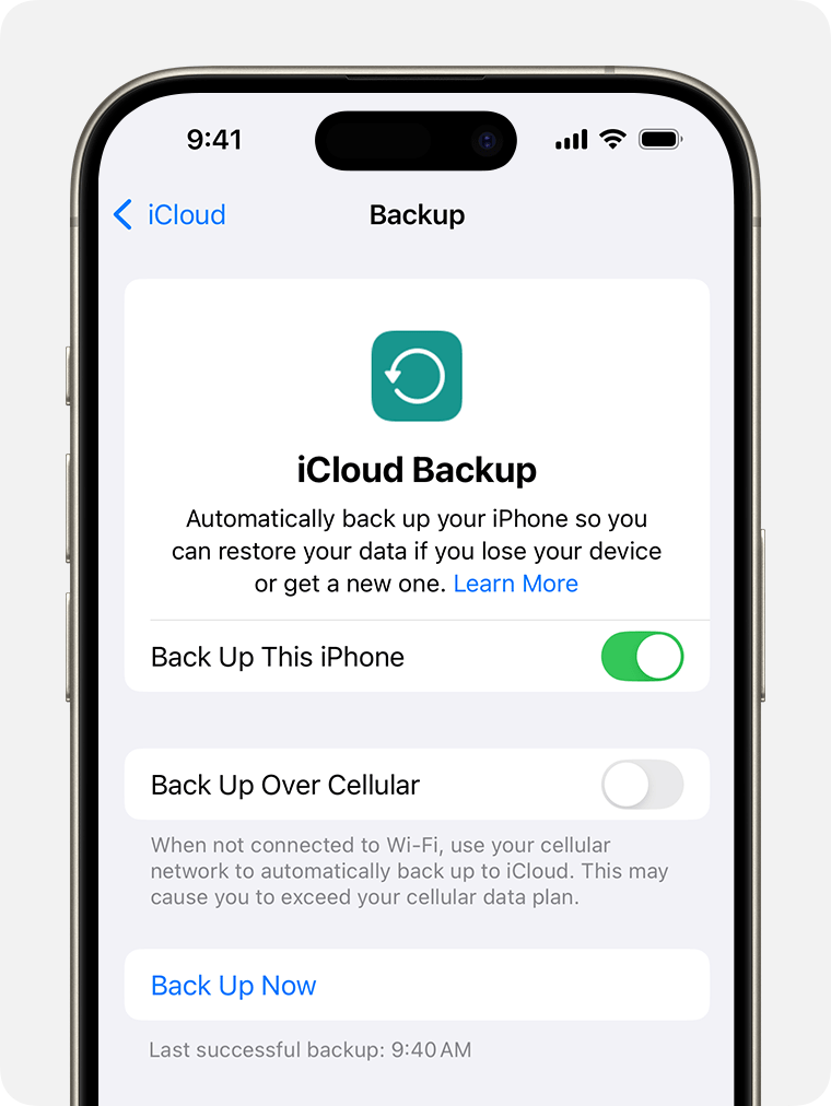 iPhone Backup Options