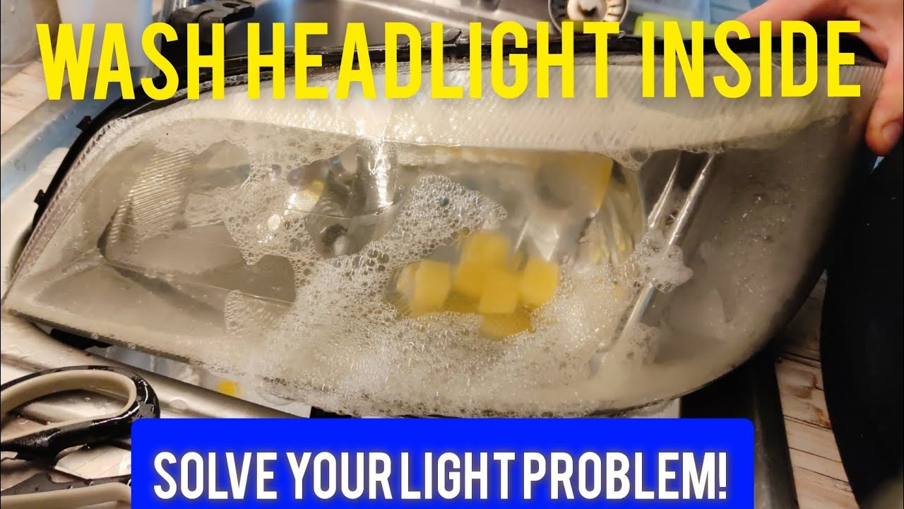 Headlight Cleaning Process