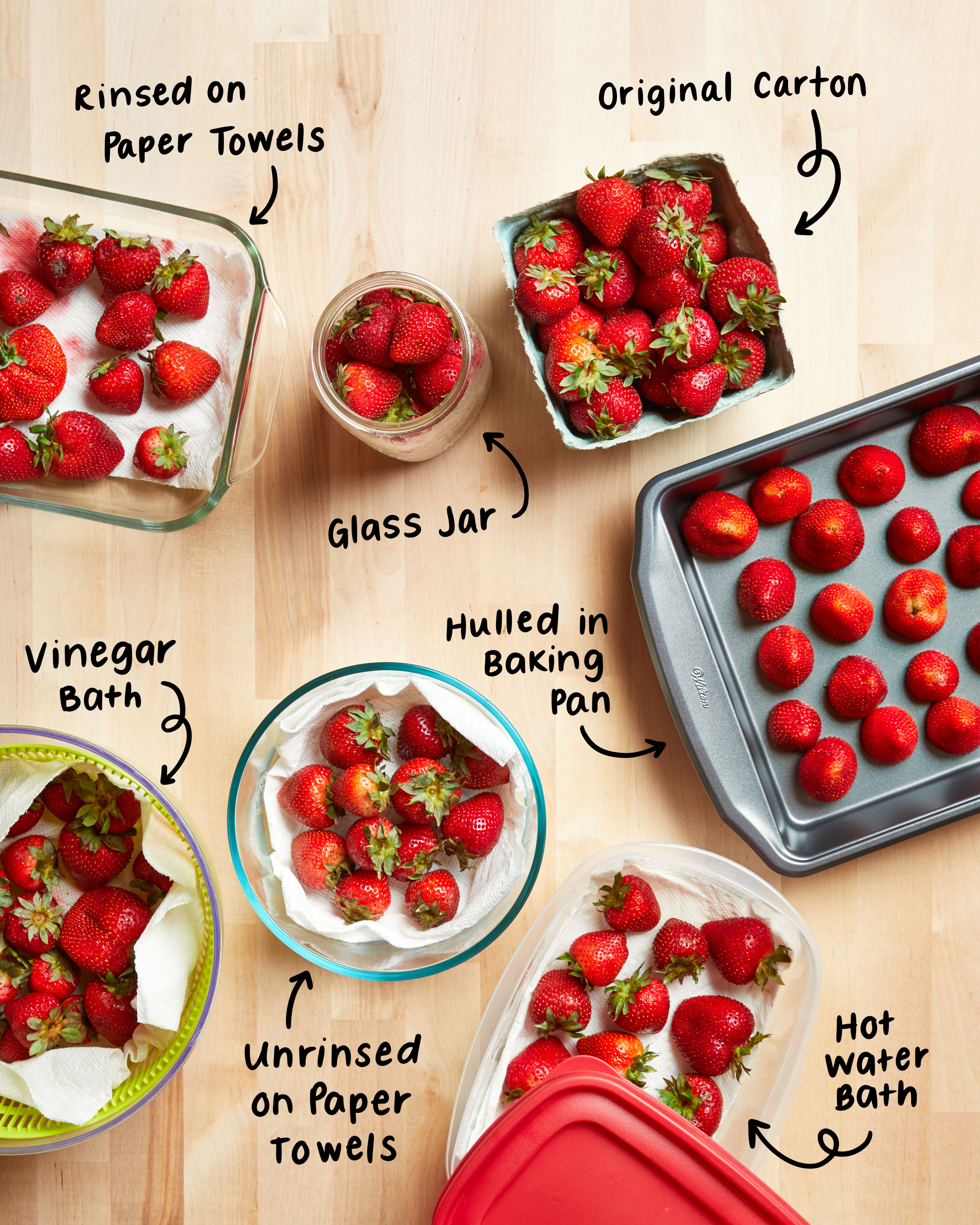 fresh strawberries storage